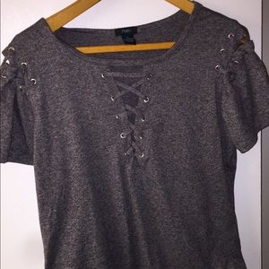 Rue 21 gray bodysuit